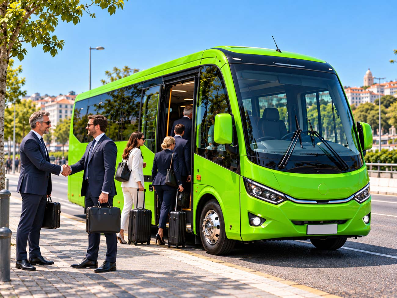 Immagine rappresentativa di trasporto con bus&bus per aziende e delegazioni professionali