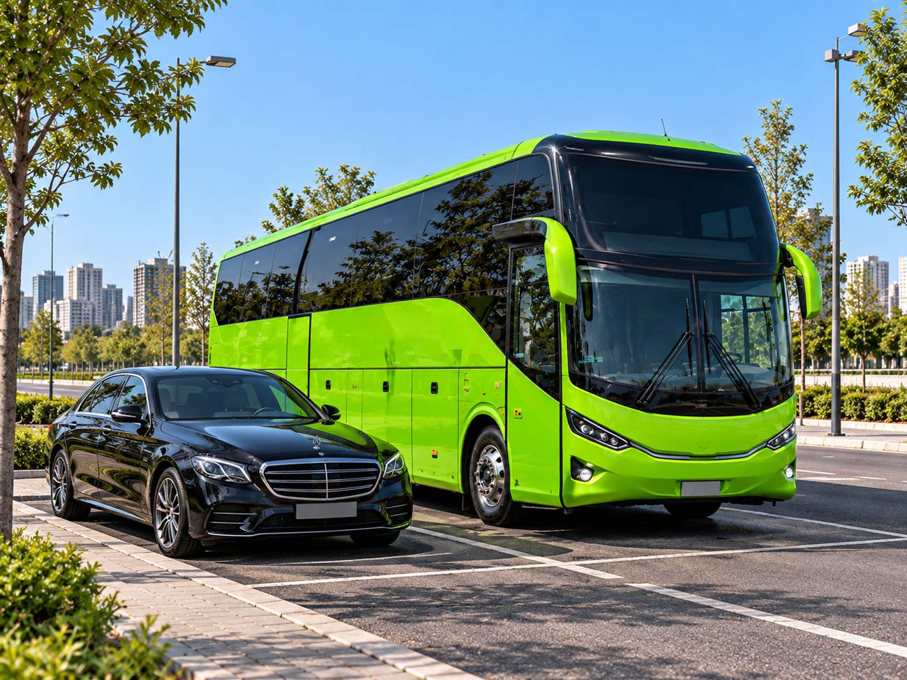 Immagine rappresentativa di trasporto con bus&bus per oraginzzazioni di fiere, congressi e convention