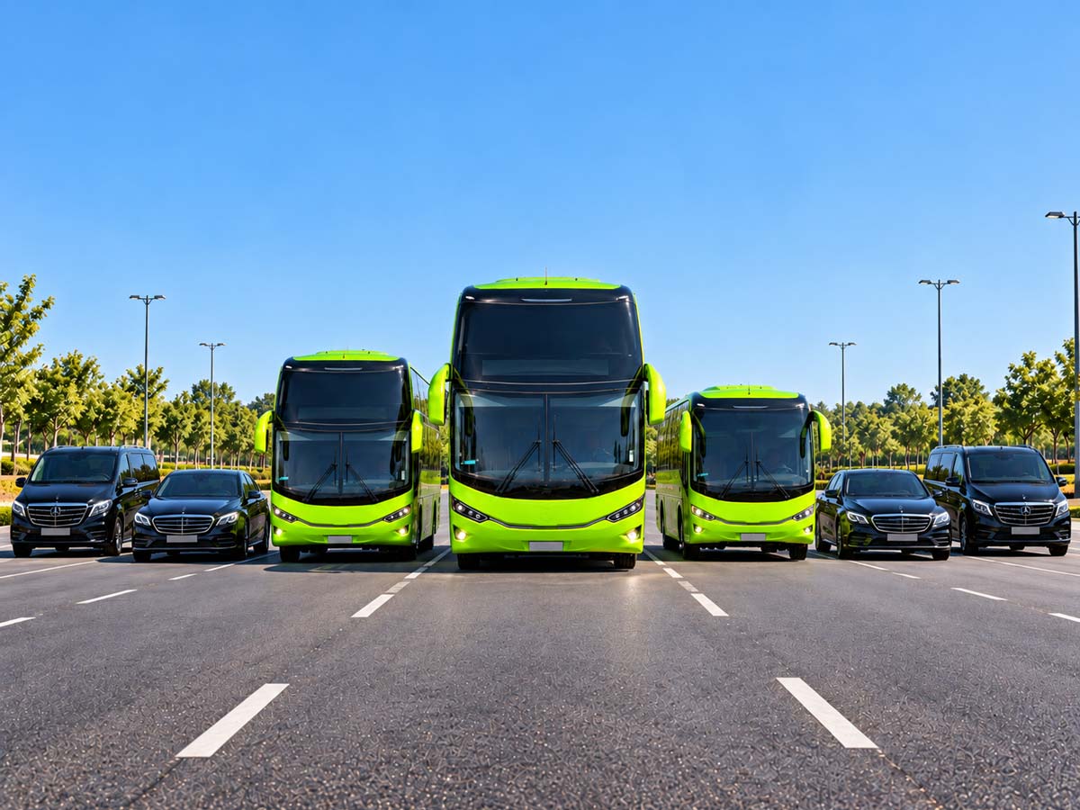 Immagine rappresentativa di una flotta di autobus